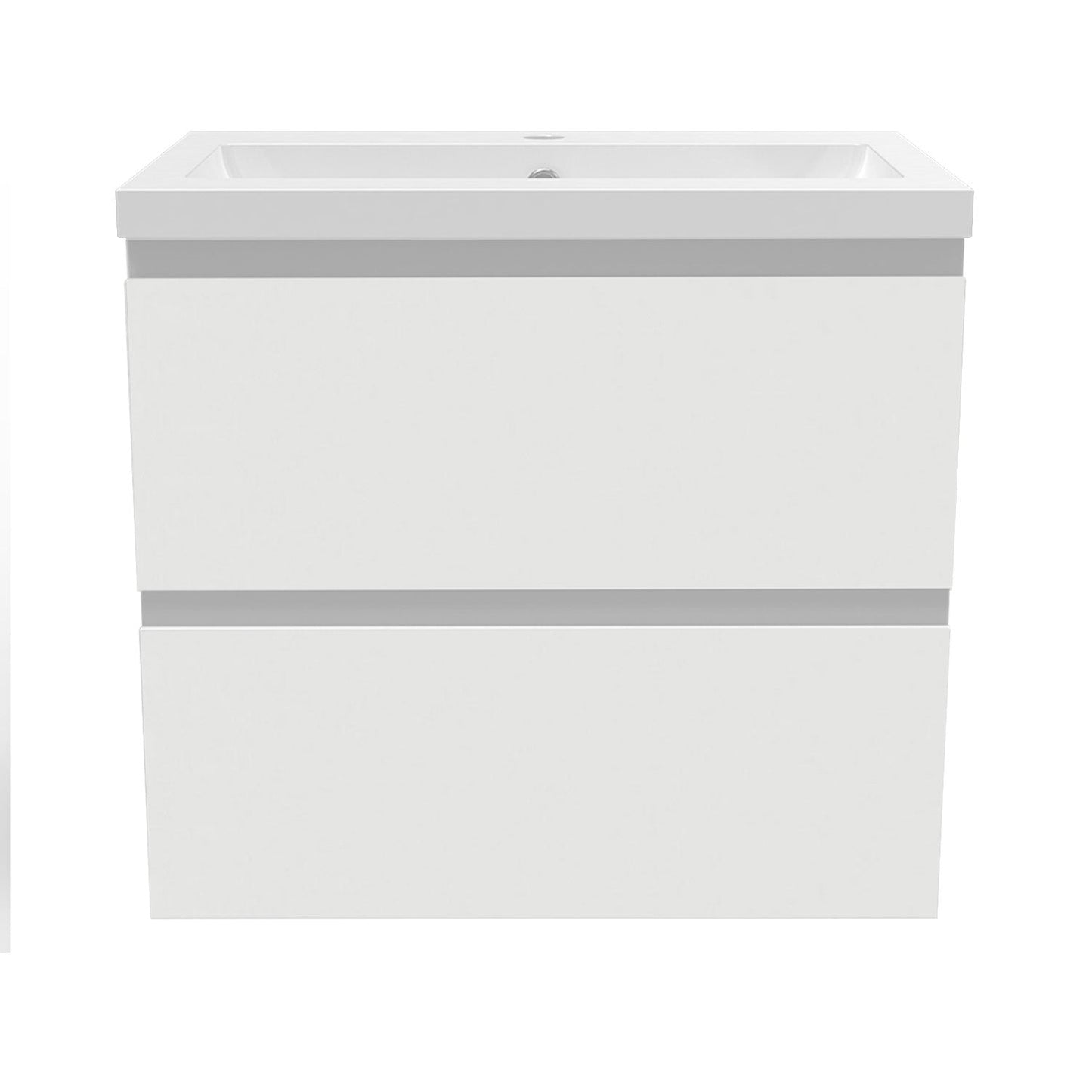 Meuble de salle de bain sous-vasque avec deux tiroirs de rangement et lavabo