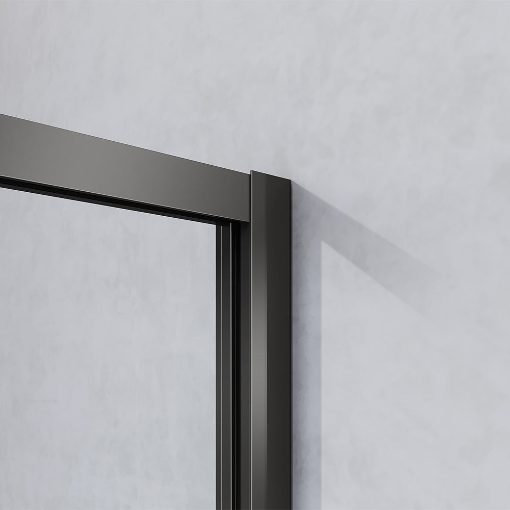Porte de douche pivotante en 6mm transparent hauteur 185-195 cm - Ouverture 180°