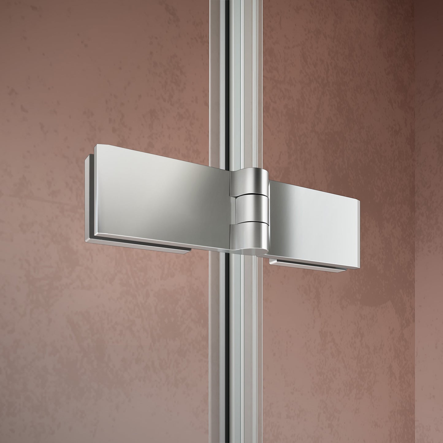 Pare-baignoire avec paroi fixe à 3 volets pivotant-pliant en verre 6mm anticalcaire