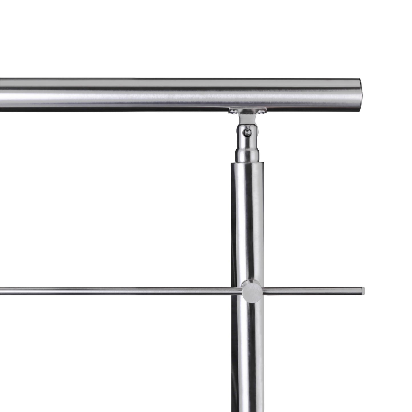 Kit Garde-corps en acier inoxydable Balustrade à 3 traverses fixation à plat