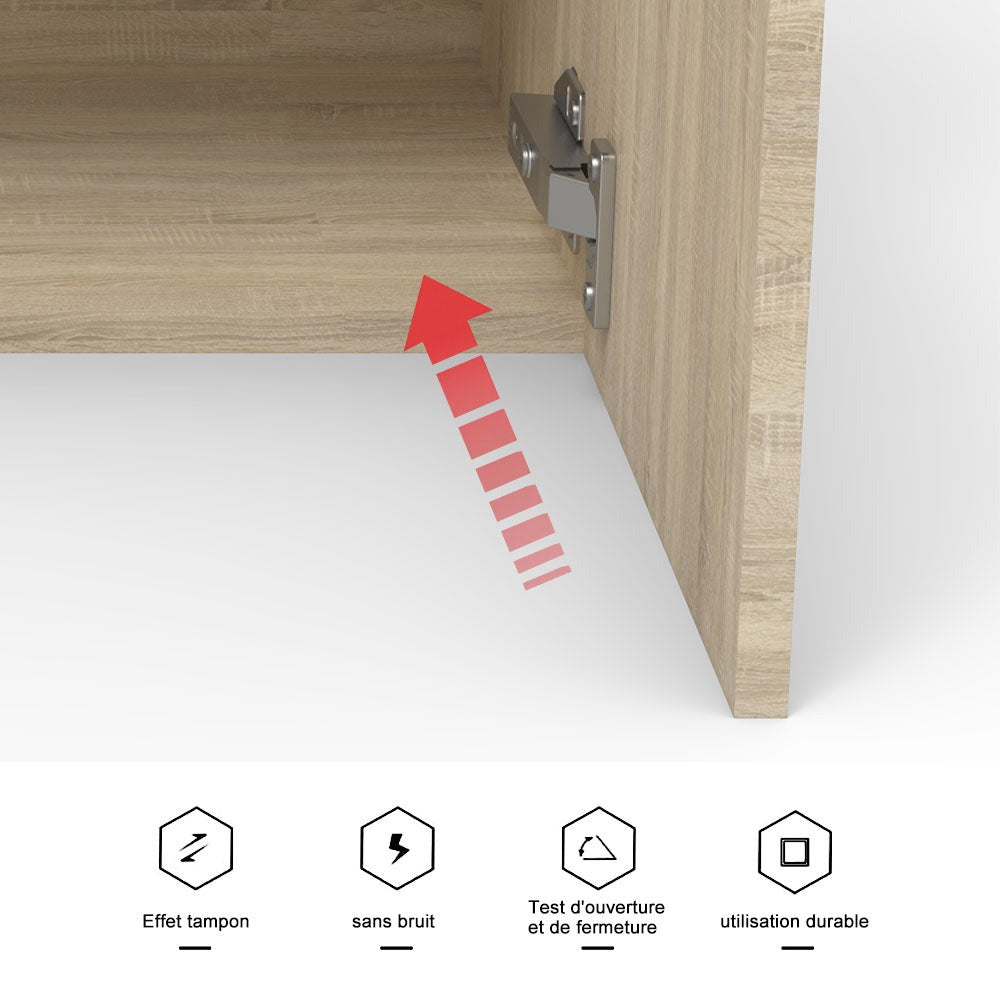 Colonne de salle de bain à suspendre 30 x 30 x 110 cm – dans une salle de bain