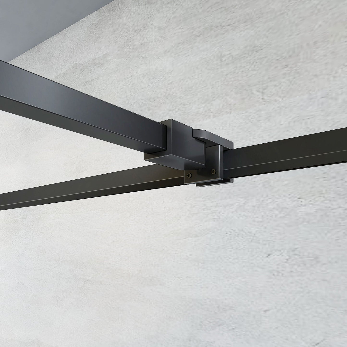 Paroi de douche sérigraphiée avec volet pivotant et barre de stabilisation extensible