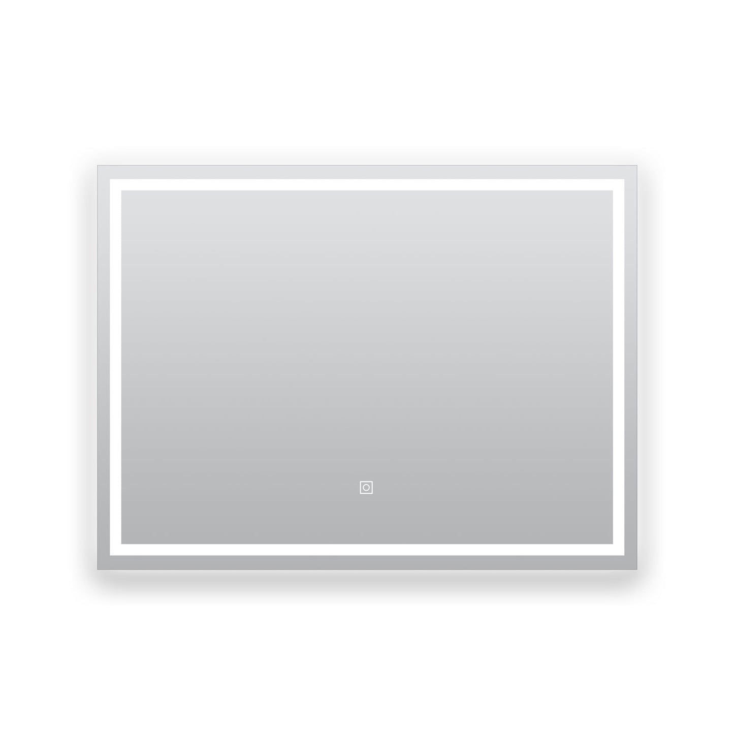 Miroir avec éclairage LED pour salle de bain anti-buée interrupteur tactile