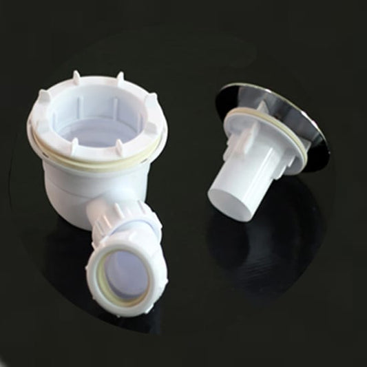 bonde de receveur avec siphon haut débit diamètre 90mm extra plate-couverture chromée - vue 2