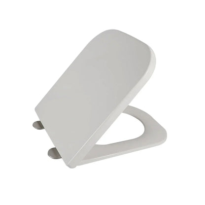 WC forme carrée à suspendre sans bride avec abattant ultra fin à fermeture SOFT CLOSE