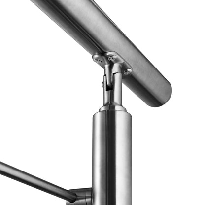 Garde-corps en inox 304  pour terrasse ou escalier à 5 barreaux Intérieur ou extérieur