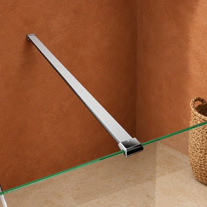 Cabine de douche pivotante accès d'angle – en situation dans une salle de bain