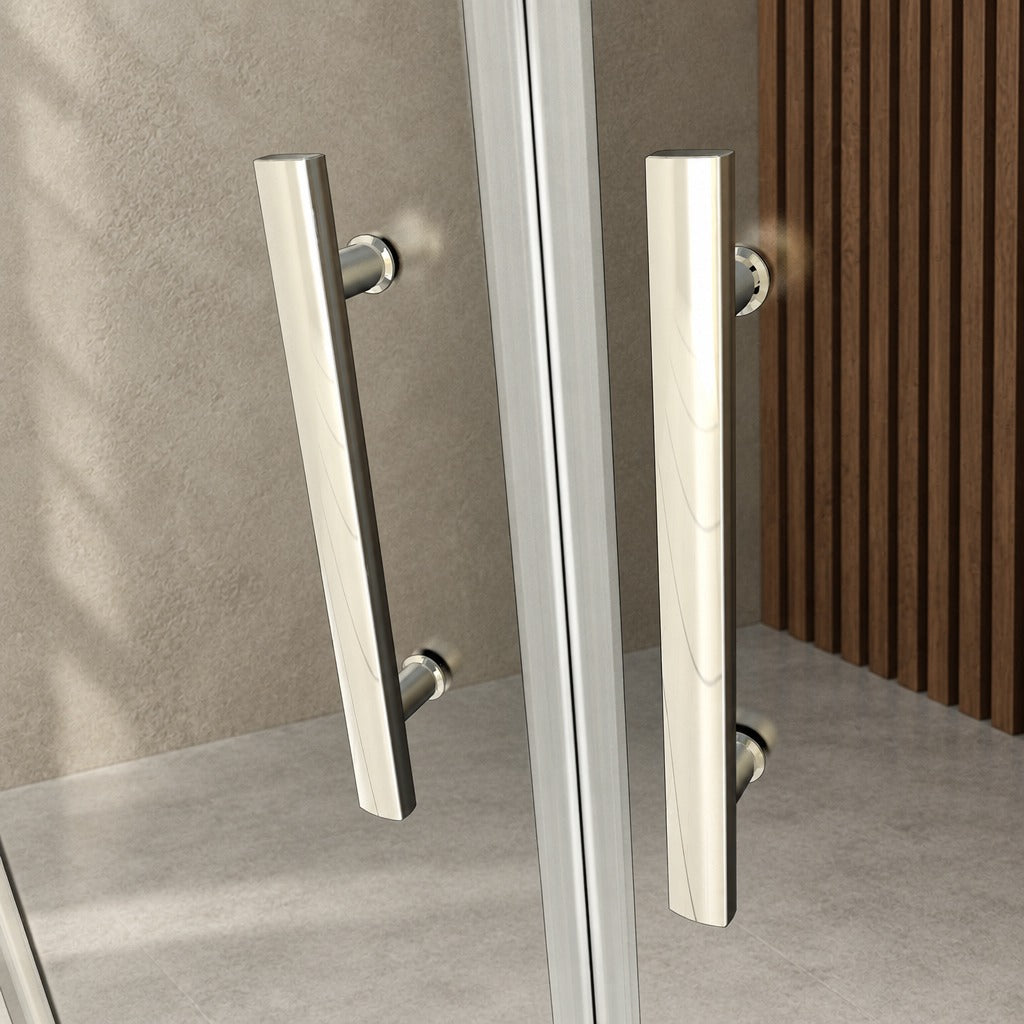 Porte de douche battante pour niche – en situation dans une salle de bain