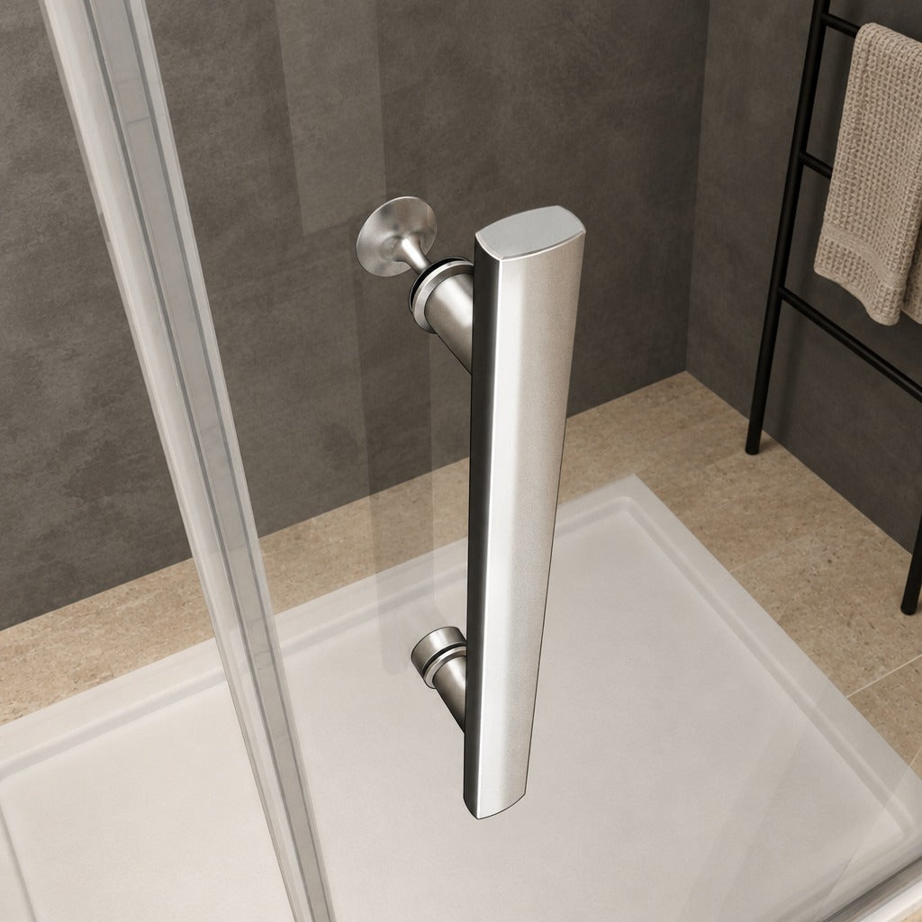 Porte de douche battante pour niche – en situation dans une salle de bain