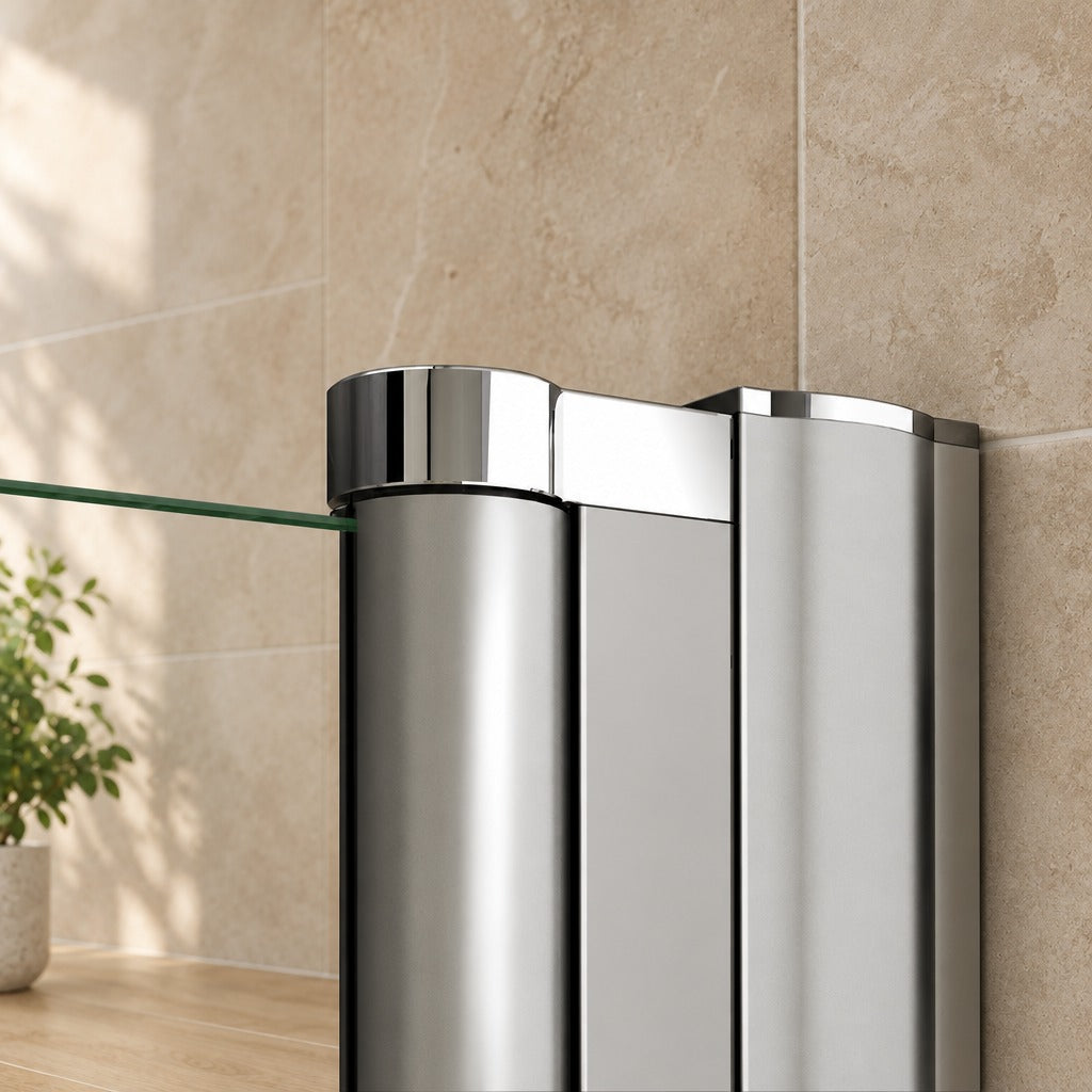 Porte de douche battante pour niche – en situation dans une salle de bain