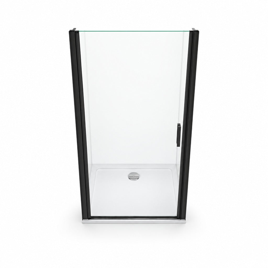 Porte de douche pivotante pour niche – vue produit sur fond blanc