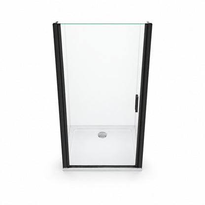 Porte de douche pivotante pour niche – vue produit sur fond blanc
