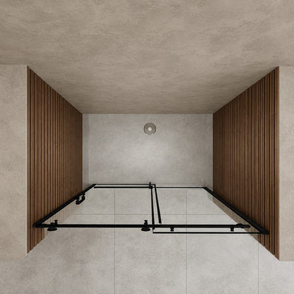 Porte de douche coulissante pour niche – en situation dans une salle de bain