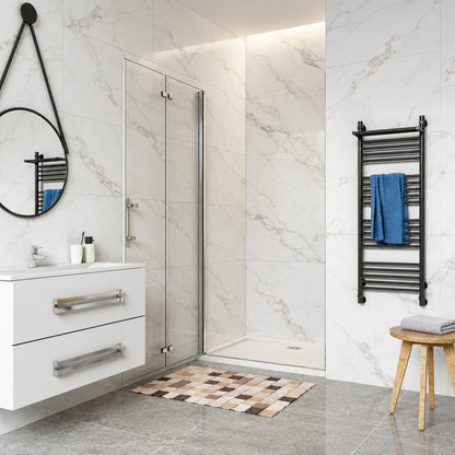 Porte de douche pliante – en situation dans une salle de bain