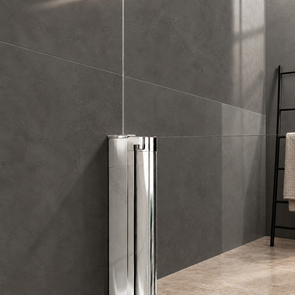 Porte de douche pliante – en situation dans une salle de bain