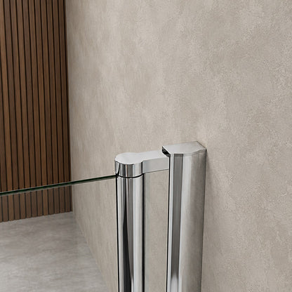 Porte de douche pivotante pour niche – en situation dans une salle de bain