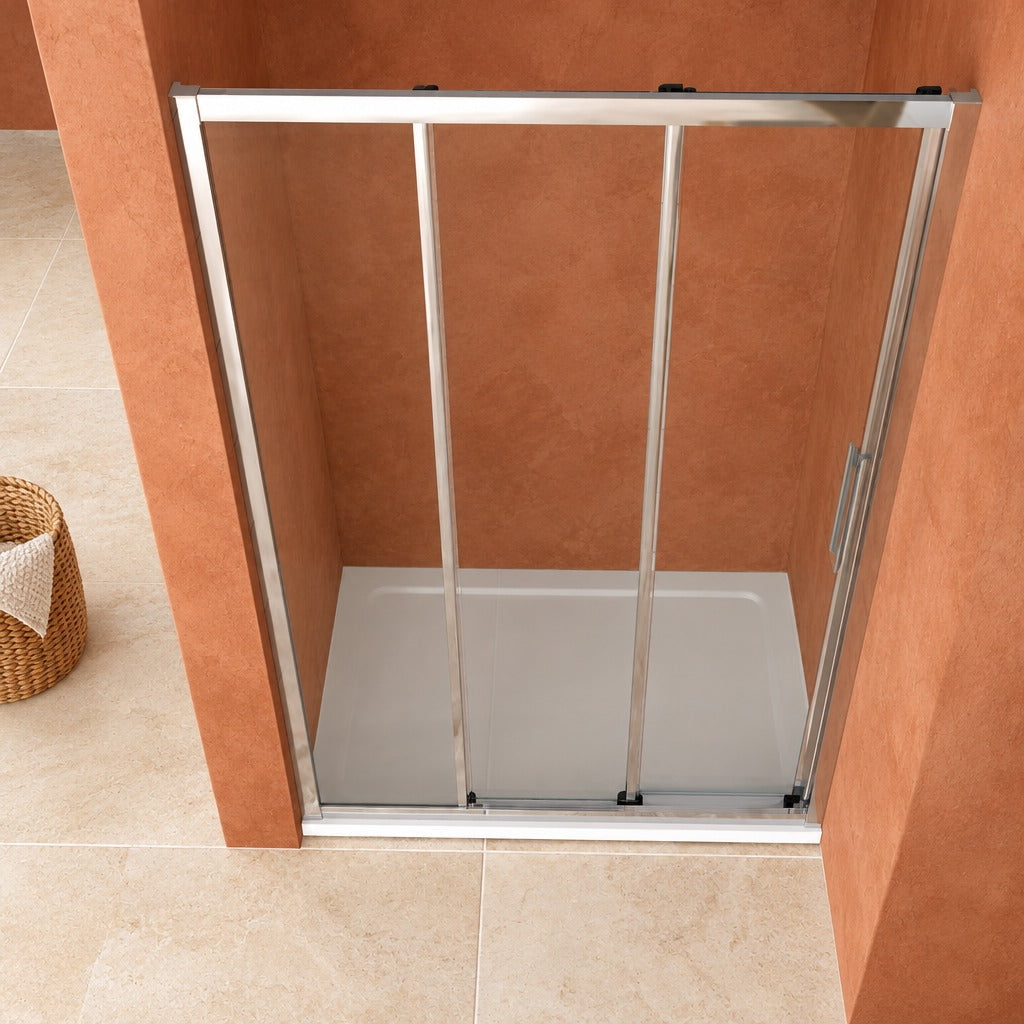 Porte de douche coulissante – en situation dans une salle de bain
