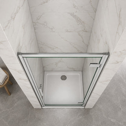 Porte de douche pivotante – en situation dans une salle de bain