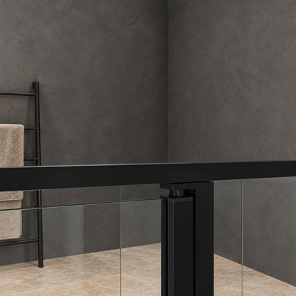 Porte de douche pivotante pour niche – en situation dans une salle de bain