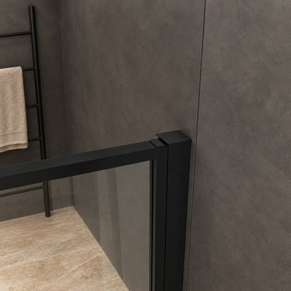 Porte de douche pivotante pour niche – en situation dans une salle de bain