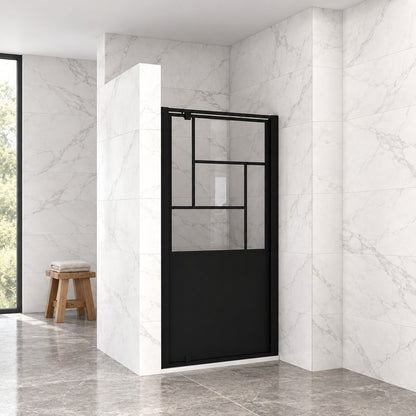Porte de douche pliante – en situation dans une salle de bain