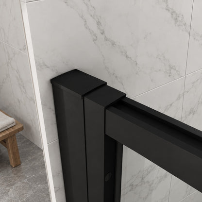 Porte de douche pliante – en situation dans une salle de bain