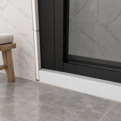 Porte de douche pliante – en situation dans une salle de bain