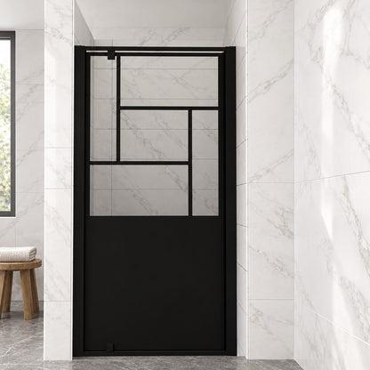 Porte de douche pliante – en situation dans une salle de bain