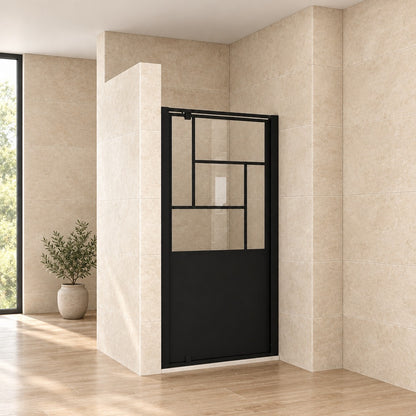 Porte de douche pliante – en situation dans une salle de bain