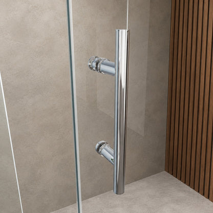 Porte de douche coulissante pour niche – en situation dans une salle de bain
