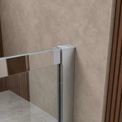 Porte de douche coulissante pour niche – en situation dans une salle de bain
