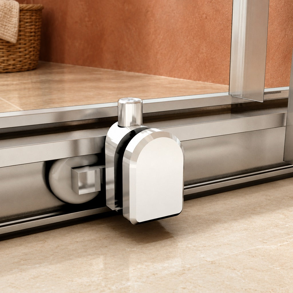 Cabine de douche coulissante en U avec 2 parois latérales – en situation dans une salle de bain