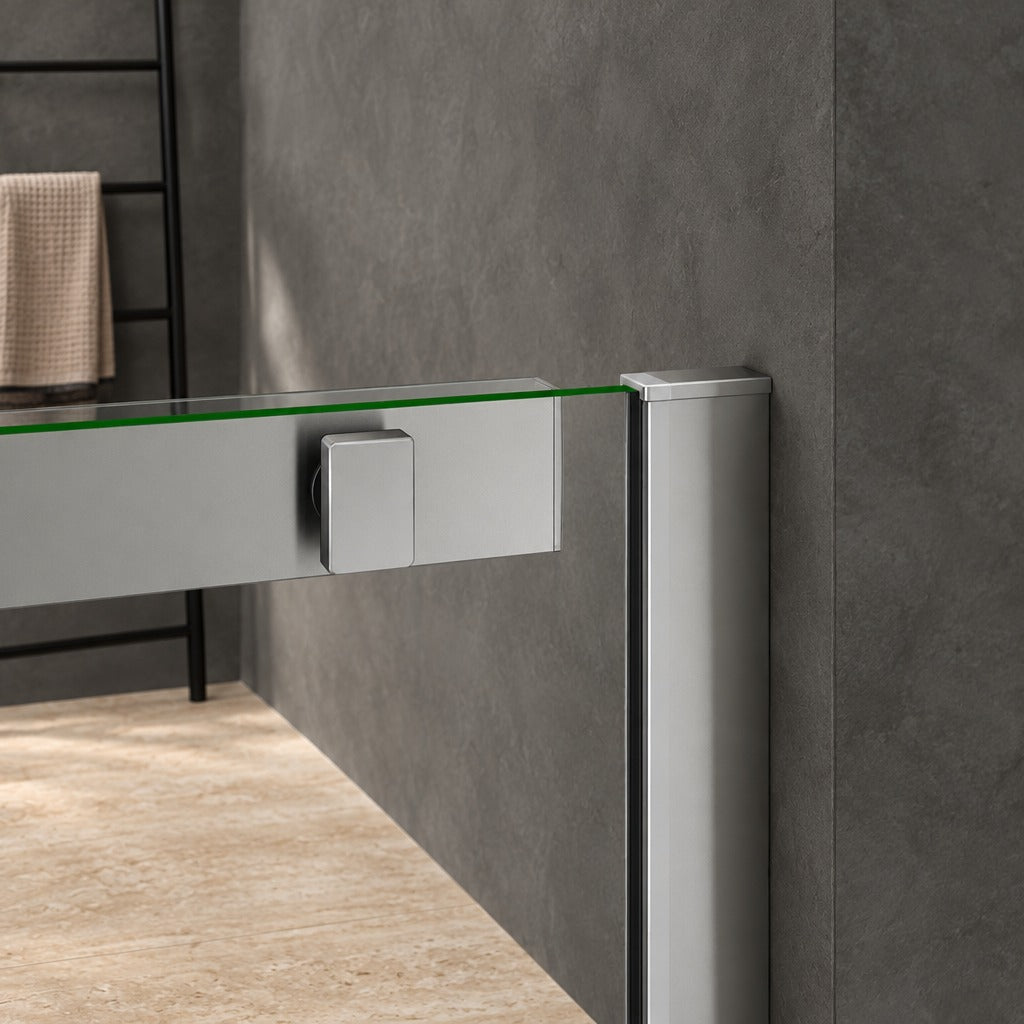 Porte de douche coulissante pour niche – en situation dans une salle de bain