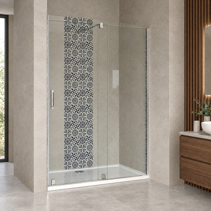 Porte de douche coulissante pour niche – en situation dans une salle de bain