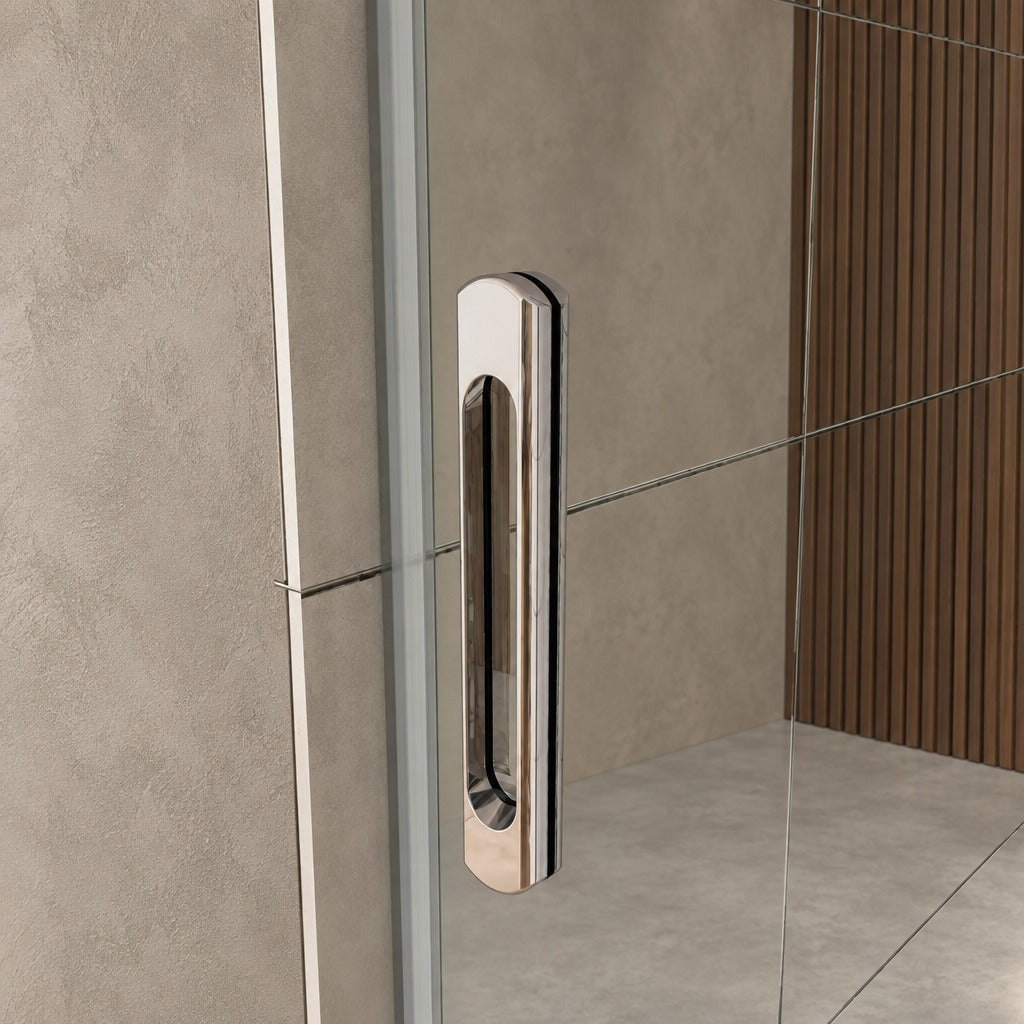 Porte de douche coulissante pour niche – en situation dans une salle de bain