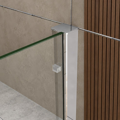 Porte de douche coulissante pour niche – en situation dans une salle de bain