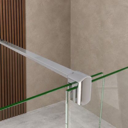 Porte de douche coulissante pour niche – en situation dans une salle de bain
