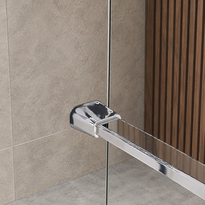 Porte de douche coulissante pour niche – en situation dans une salle de bain