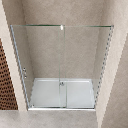 Porte de douche coulissante pour niche – en situation dans une salle de bain