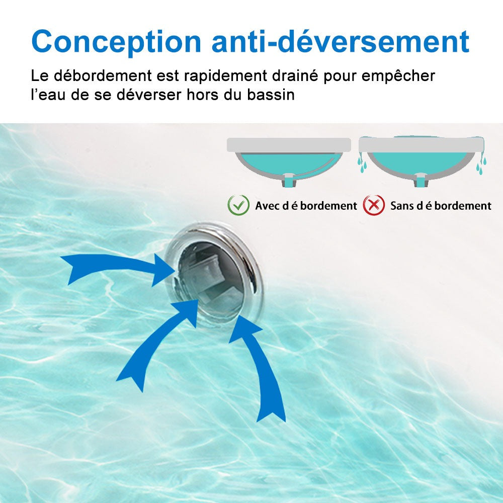 Meuble sous-vasque suspendu 80 cm avec vasque en céramique – dans une salle de bain