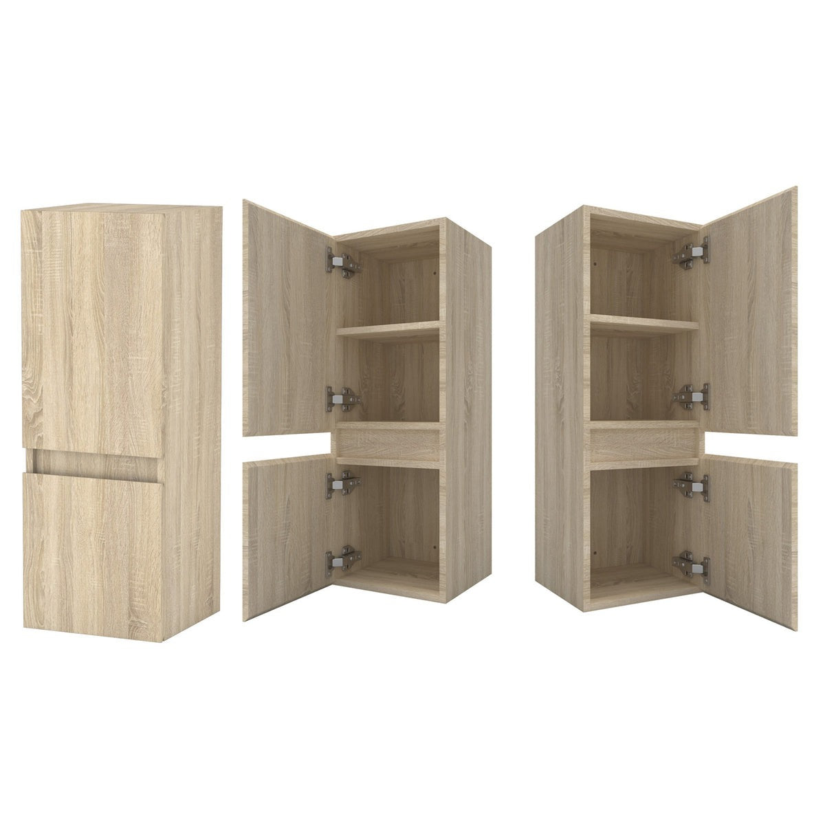 Colonne de salle de bain à suspendre 30 x 30 x 83 cm – vue produit et dimensions