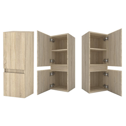 Colonne de salle de bain à suspendre 30 x 30 x 83 cm – vue produit et dimensions