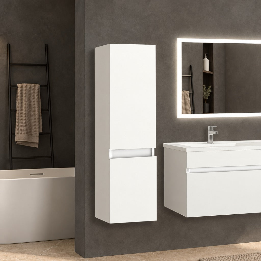 Colonne de salle de bain à suspendre 30 x 30 x 110 cm – dans une salle de bain