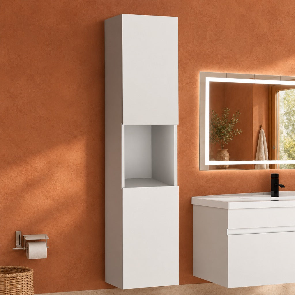 Colonne de salle de bain à suspendre 30 x 30 x 110 cm – dans une salle de bain