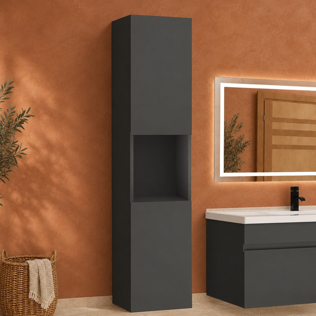 Colonne de salle de bain à suspendre 30 x 30 x 110 cm – dans une salle de bain