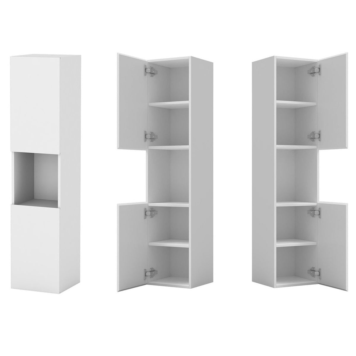 Colonne de salle de bain à suspendre 30 x 30 x 110 cm – vue produit et dimensions