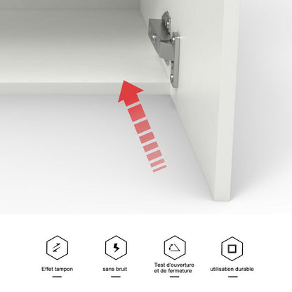 Colonne de salle de bain à suspendre 30 x 30 x 110 cm – dans une salle de bain