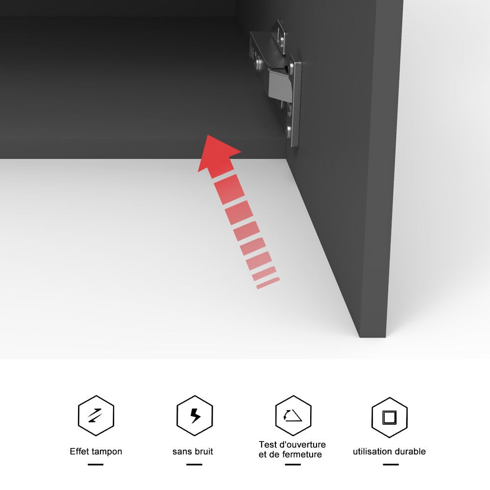 Colonne de salle de bain à suspendre 30 x 30 x 110 cm – dans une salle de bain
