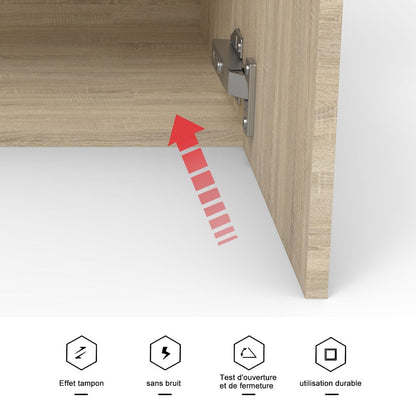 Colonne de salle de bain à suspendre 30 x 30 x 110 cm – dans une salle de bain