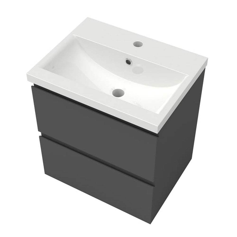 Vasque à encastrer en céramique blanche 51 x 48 cm – vue produit et dimensions